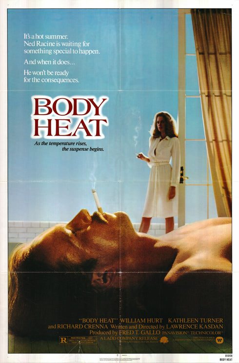 body heat 1981 one sheet poster folded